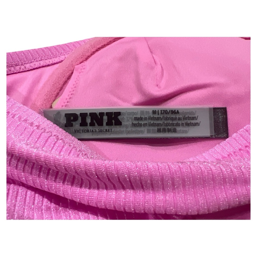 Victoria's Secret Pink The Wave‎ Bikini Top Pullover Lola Pink Color, Size M - Picture 8 of 8